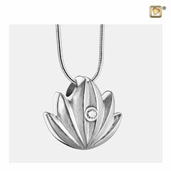 Lotus Ashes Pendant Bru silver with Zirconia