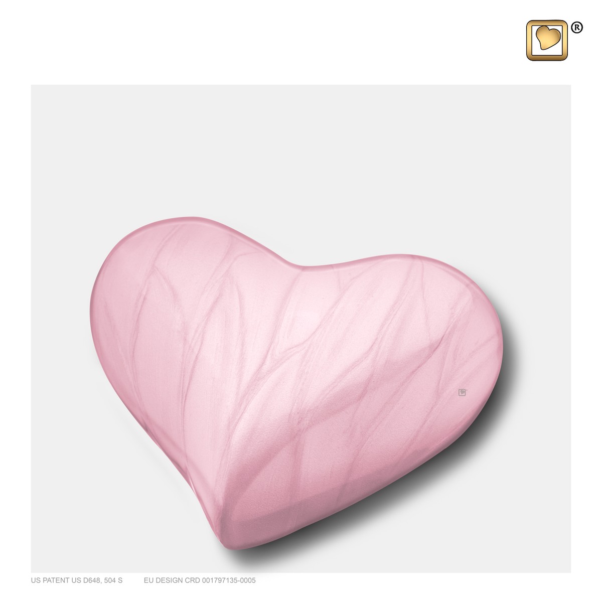 Heart Child urn Pearl Pink