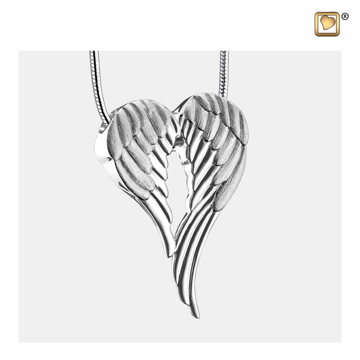 AngelWings Ashes Pendant Pol&Bru silver